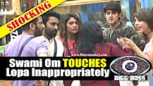 Bigg Boss 10: Swami Om touches Lopamudra Raut inappropriately! Accuses her back of cheap conduct instead!