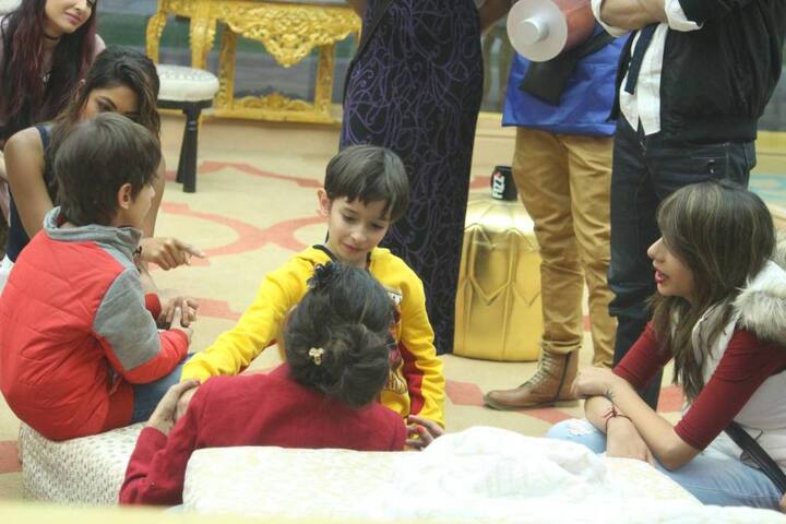 Seeing her babies is always special for a mother but Priyanka had just had a real big and dirty catfight with Lopa few hours ago. And only a day ago she urged to leave the house too.The sight of her kids must've filled her with new energy.(Photo: Colors)