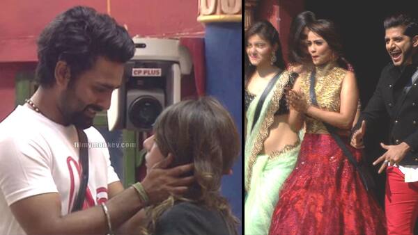 We also saw Manveer showing a special gesture for his special girl in the house when he asked Karanvir Bohra who had come as a guest with other star actors of Colors channel to do a little dance act with Nitibha when she was nominated last week and was most likely to leave the show.(Photo: Colors)