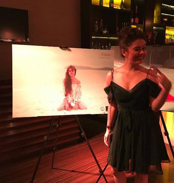 TV actress Devoleena Bhattacharjee aka Gopi Bahu or Saath Nibhana Saathiya looked totally different from her onscreen avatar in that short dress[ PIC CREDIT: Instagram]