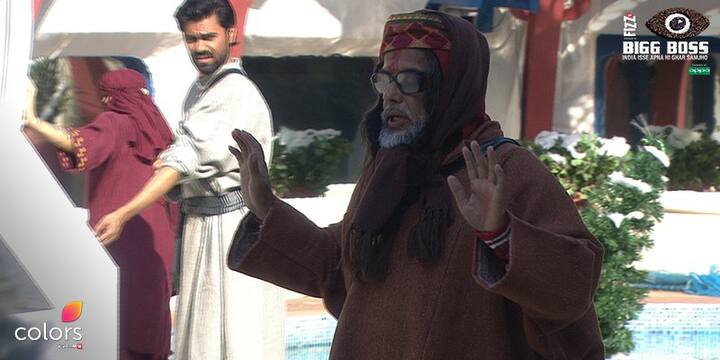 Swami Om and Gaurav were seen indulging in a huge fight when he said that he would not let a celebrity contestant win this task(Pic: Colors)