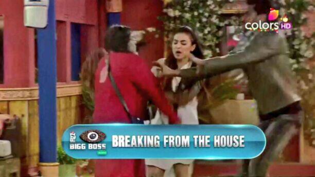 Yes! Like every other housemate he too did not have a thing to do in this task other than cheering but he went ahead and started digging out the flowers Rohan was planting. Gaurav Chopra and Bani J ran after him to get flowers back (Pic: Colors) 