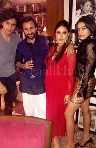 Saifeena recently hosted a bash celebrating their baby's birth with their family members and friends. And we even witnessed Saif's kids from his previous marriage posing with Kareena. (Photo: Instagram)