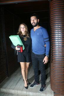 PHOTOS: Newlyweds Yuvraj Singh and Hazel Keech spotted on a DINNER DATE !