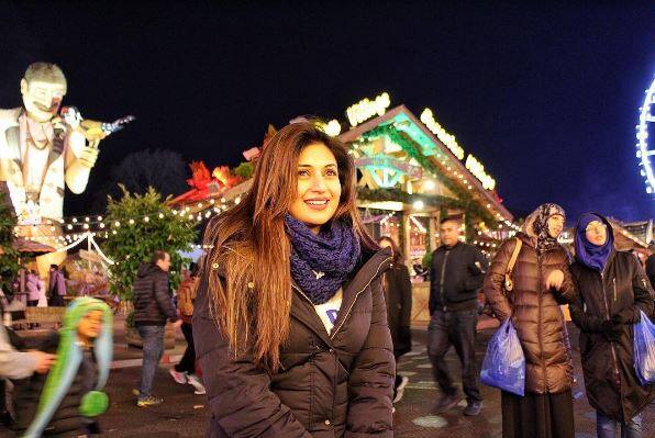 Isn't our 'Ishimaa'looking pretty like a pearl in this candid click with a fairy tale background