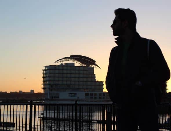 Vivek posing in front of Cardiff university, from where he did his graduation[ALL PICS CREDIT: INSTAGRAM/Vivek Dahiya, Divyanka Tripathi 