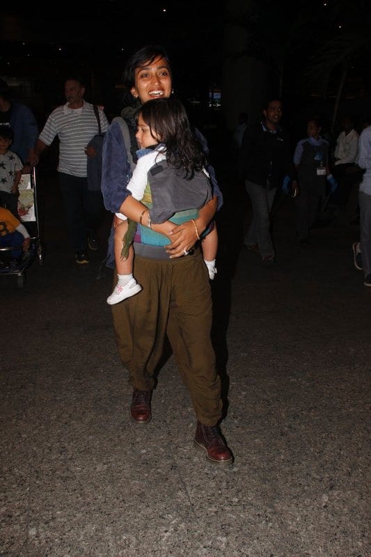 Vivek Oberoi's wife Priyanka with daughter. (Pravin Utturkar/ SOLARIS IMAGES)