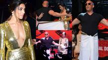 SEE PICS: Deepika Padukone redefines HOTNESS in her BOLD golden outfit as she GROVES to 'lungi dance' with Vin Diesel!