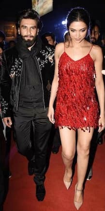 AHEM AHEM! IN PICS: Ranveer Singh, Deepika Padukone make an exit together post premiere of 'xXx: Return Of Xander Cage'