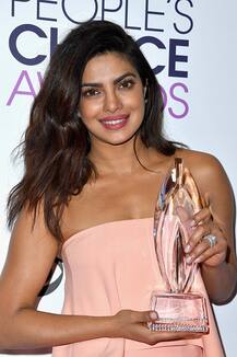 SEE PICS: Priyanka Chopra WINS 2nd consecutive People’s Choice Award; 'Desi girl' shines on the RED CARPET in her peach avatar!