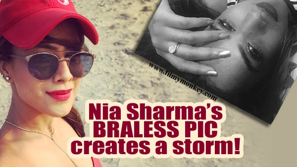 Nia Sharma goes BRALESS & flashes her SIDE B**B in latest PIC; Fans