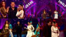 Bigg Boss 10 GRAND FINALE: Salman Khan sets the STAGE on FIRE with TV leading ladies Mouni Roy & Karishma Tanna[INSIDE PICS]