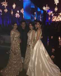 SEE PICS: Sridevi and her daughters Jhanvi & Khushi DAZZLE at Hyderabad Wedding!