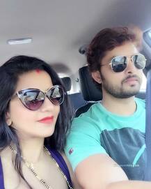 'Jai Shree Ram': Monalisa Antara & husband Vikrant Singh Rajpoot's film post MARRIAGE; SHOOT PICS!