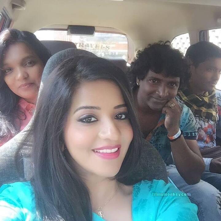 Here's another one from the sets where Monalisa is posing with her team(Pic: Instagram)