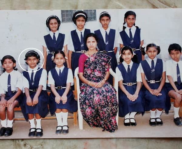 Here's another unseen picture from her school days