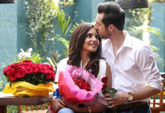 Bollywood actor Shama Sikander along with her finance James Milliron during the Valentine Day special shoot in Mumbai, India on February 9, 2017. (SOLARIS IMAGES)