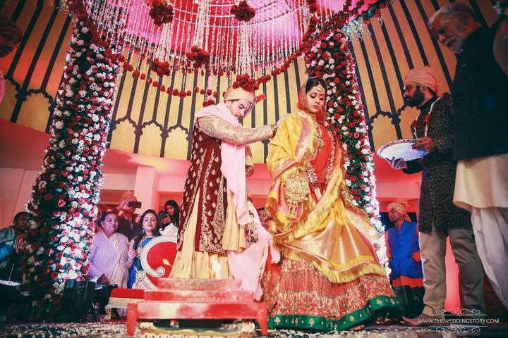 The couple tied the knot as per traditional Hindu rituals in an intimate wedding ceremony on February 9(PIC CREDIT: The Wedding Story)