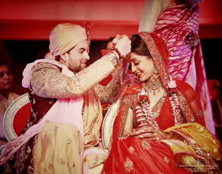All the pictures of Neil and Rukmini as the bride and groom have been shared by 'The Wedding Story' on Thursday night. (PIC CREDIT: The Wedding Story)