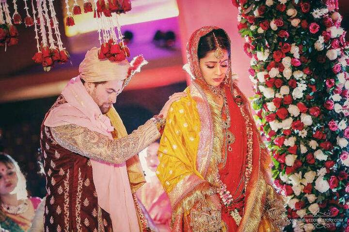 Neil Nitin Mukesh met his fiancé Rukmini Sahay through his parents(PIC CREDIT: The Wedding Story)