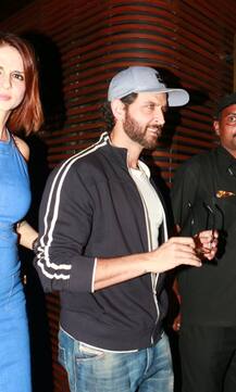 PHOTOS: Sussanne Khan SPOTTED walking hand-in-hand with EX husband Hrithik Roshan after DINNER with friends!