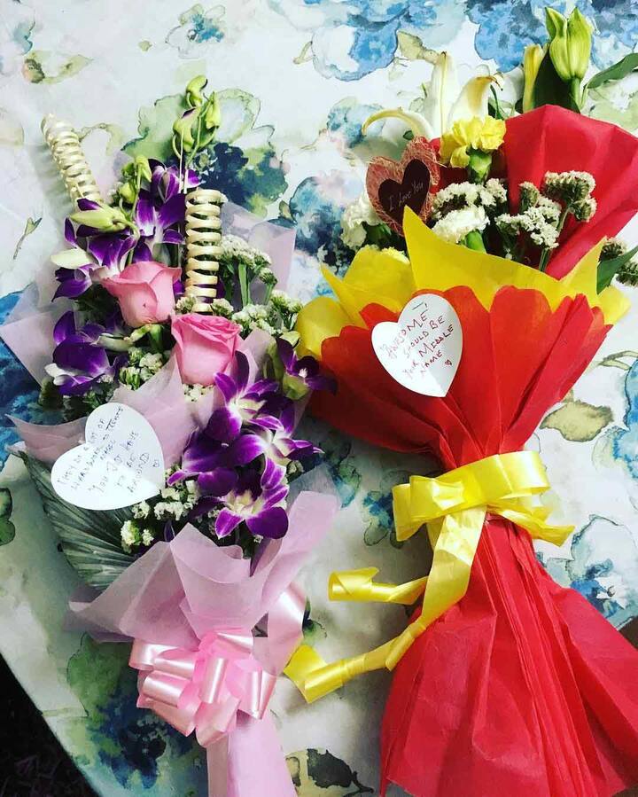 Hina felt loved with the special gifts from Rocky 2 days before V Day. She wrote 