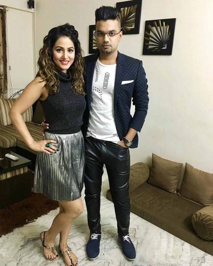 Then came the D Day and the couple all dressed for it headed for the theme party Hina had reportedly thrown for her beau. She wrote with this pic, 
