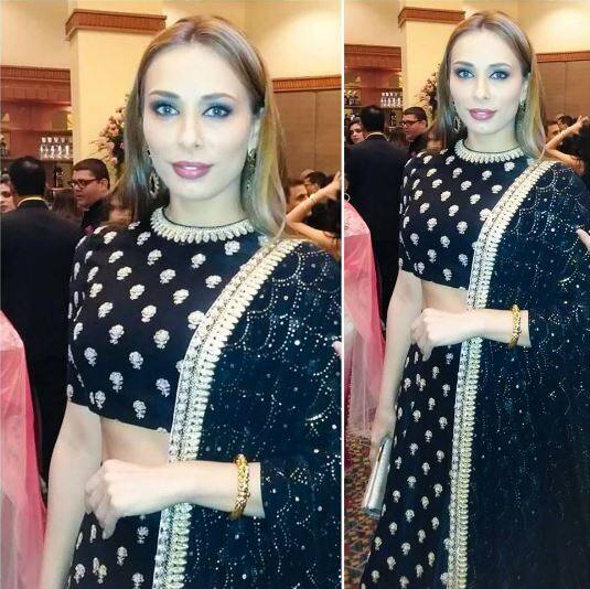 Iulia arrived at the reception wearing a black lehenga choli and was all smiles as she posed for shutterbugs. She spent around half-an-hour inside before making an exit.