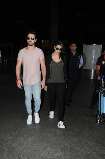 Shruti Haasan spotted  with alleged Boyfriend at airport!