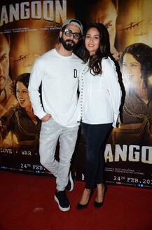 PHOTOS: ADORABLE couple Shahid Kapoor & Mira Rajput at 'Rangoon' special screening!