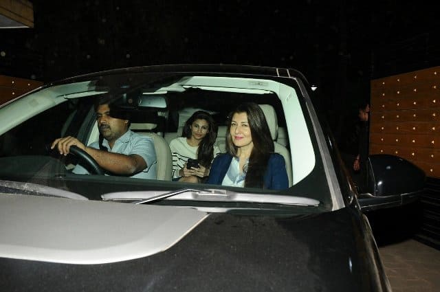 Sangeeta Bijalni and Daisy Shah arrived together at the 'Rangoon' screening.(Photo: Manav Manglani)