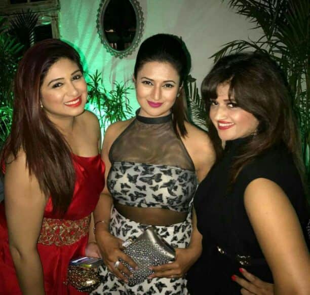 Stunning looking Divyanka with actress Vahbiz and co actor Sweety Walia