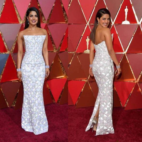 After her unforgettable appearances at the Golden Globes and People's Choice Awards this year, Priyanka turned heads at the 89th Academy Awards. (Photo: Instagram/ quanticoabc)