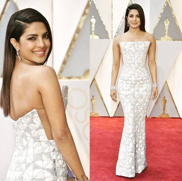 She set the Oscars 2017 red carpet on fire with her oomph factor. (Photo: Instagram/ kansalshrey)