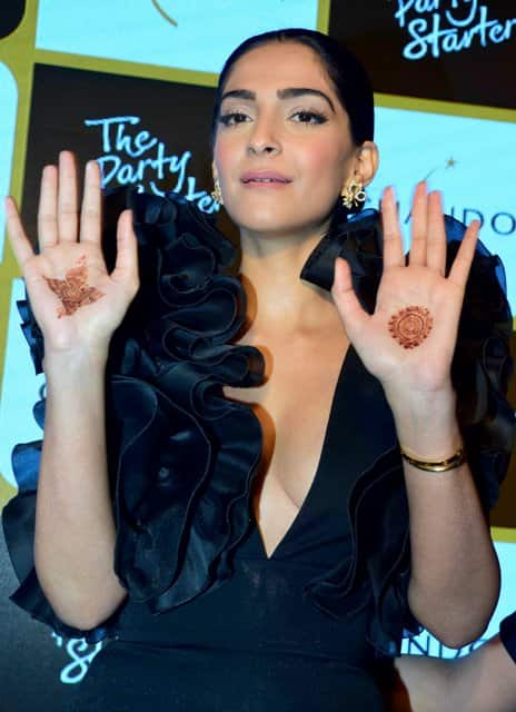 Bollywood actor Sonam Kapoor during the launch of ChandonÕs ÔThe Party Starter' anthem in Mumbai, India on March 2, 2017. (Sanket Shinde/ SOLARIS IMAGES)