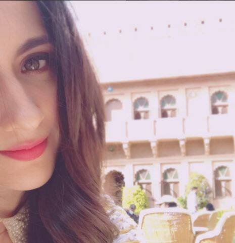 The stunning Sanjeeda Sheikh is playing his love interest and will be seen in the lead role opposite him. The two began shooting at Khimsar Fort of Rajasthan(Pic: Sanjeeda Instagram)