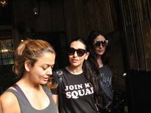 BFF's Kareena, Karisma and Amrita spotted on lunch date; were seen laughing while cracking joke!