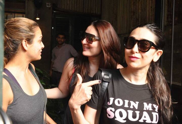 Recently, Kareena was spotted chilling with sister Karisma Kapoor and best bud Amrita Arora at a plush Mumbai eat-out for lunch. 