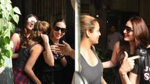 BFF's Kareena, Karisma and Amrita spotted on lunch date; were seen laughing while cracking joke!
