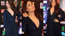 IN PICS: NEW MOMMY Kareena Kapoor Khan turns heads on the RED CARPET of Zee Cine Awards 2017 in her BLACK shimmering gown with a plunging neckline!