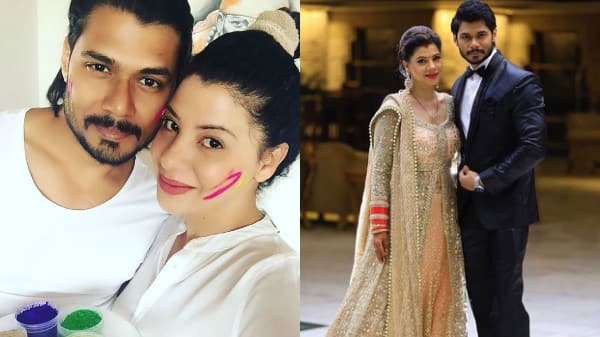 Sambhavna Seth- Avinash Divedi: Sambhavna Seth too celebrated her first holi post wedding with hubby Avinash in Mumbai, the duo got married in July last year