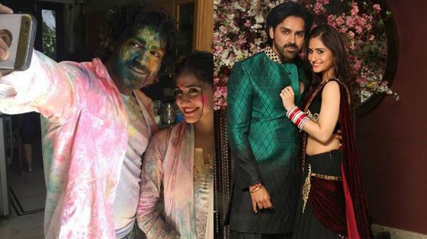 Hunar Hale- Mayank Gandhi: The lovebirds who got married last year in a big fat Punjabi wedding made sure to celebrate Holi in a grand way