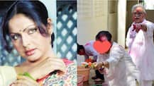 PHOTOS: Remember yesteryear actress Rakhee? Her latest PICS playing Holi with husband Gulzar will leave you JAW-DROPPED!