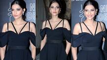 Sonam Kapoor looks RAVISHING in black at a promotional event in Delhi!