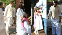 PHOTOS: Aishwarya Rai Bachchan with daughter Aaradhya & other family members at late father Krishnaraj Rai's chautha!