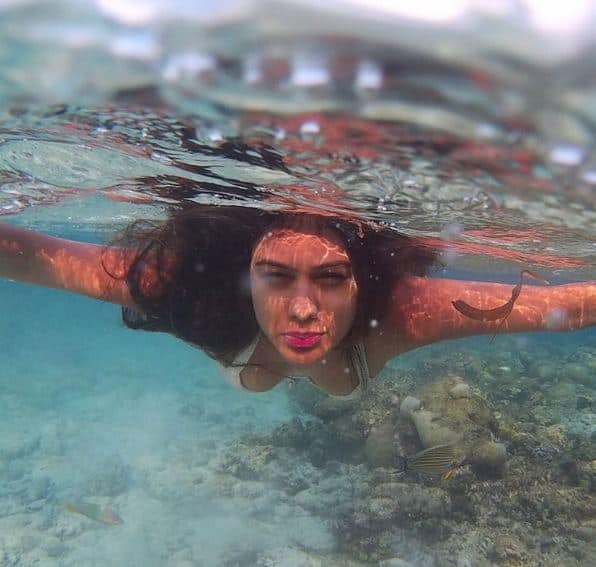 Isn't she looking like a mermaid in this gorgeous click