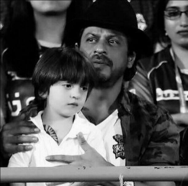 The social media fans went crazy with Abram's spotting at the match and no one did miss that something new in the appearance of this munchkin.(Pic: Instagram)
