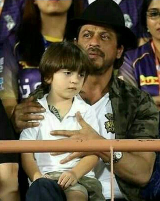 And that was his tattoo on the chest peeping out of his shirt. One just like his father has currently too.(Pic: IPL Twitter)