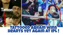 IPL 2017: Tattooed AbRam Khan gives fans all his attention; At Rajkot stadium with Daddy SRK again!