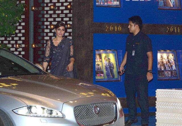 Bollywood actor Raveena Tandon during the party hosted by Nita and Mukesh Ambani to celebrate 10 glorious years of Mumbai Indians, in Mumbai, India on April 10, 2017. (Sanket Shinde/SOLARIS IMAGES)
